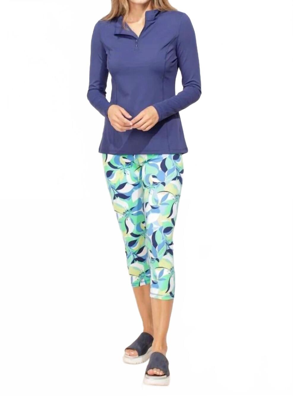 NEW ESCAPE BY HABITAT perfect zip top in navy